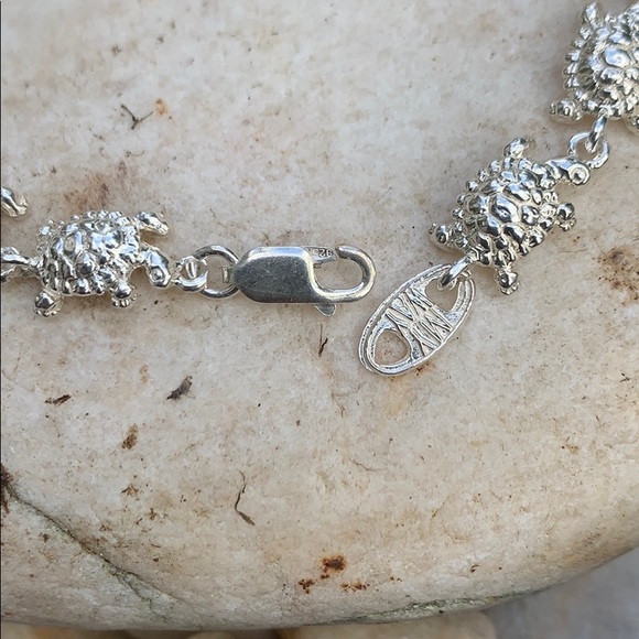Sterling Silver Turtle Link Bracelet - Picture 3 of 8
